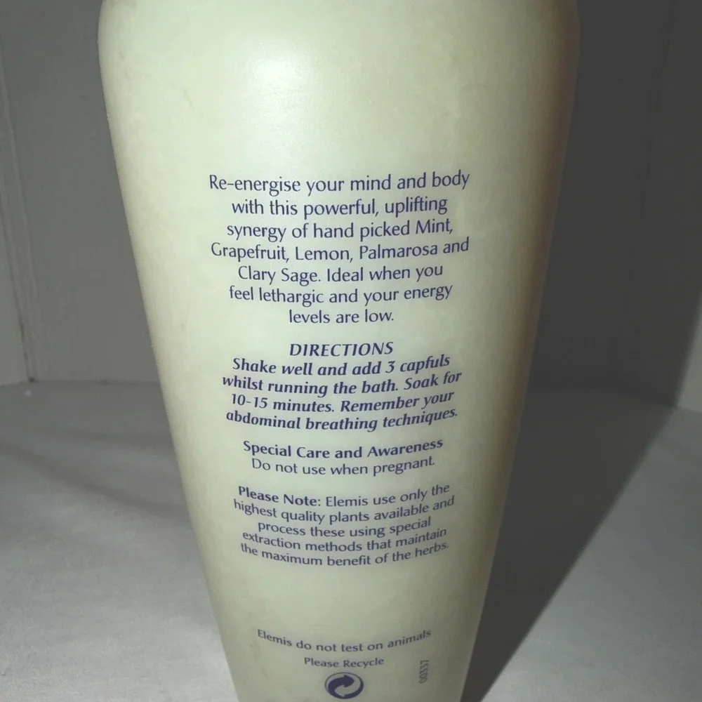Elemis Aromapure Zest For Life‎ Bath Soak 400ml 13.5 fl. oz. disc